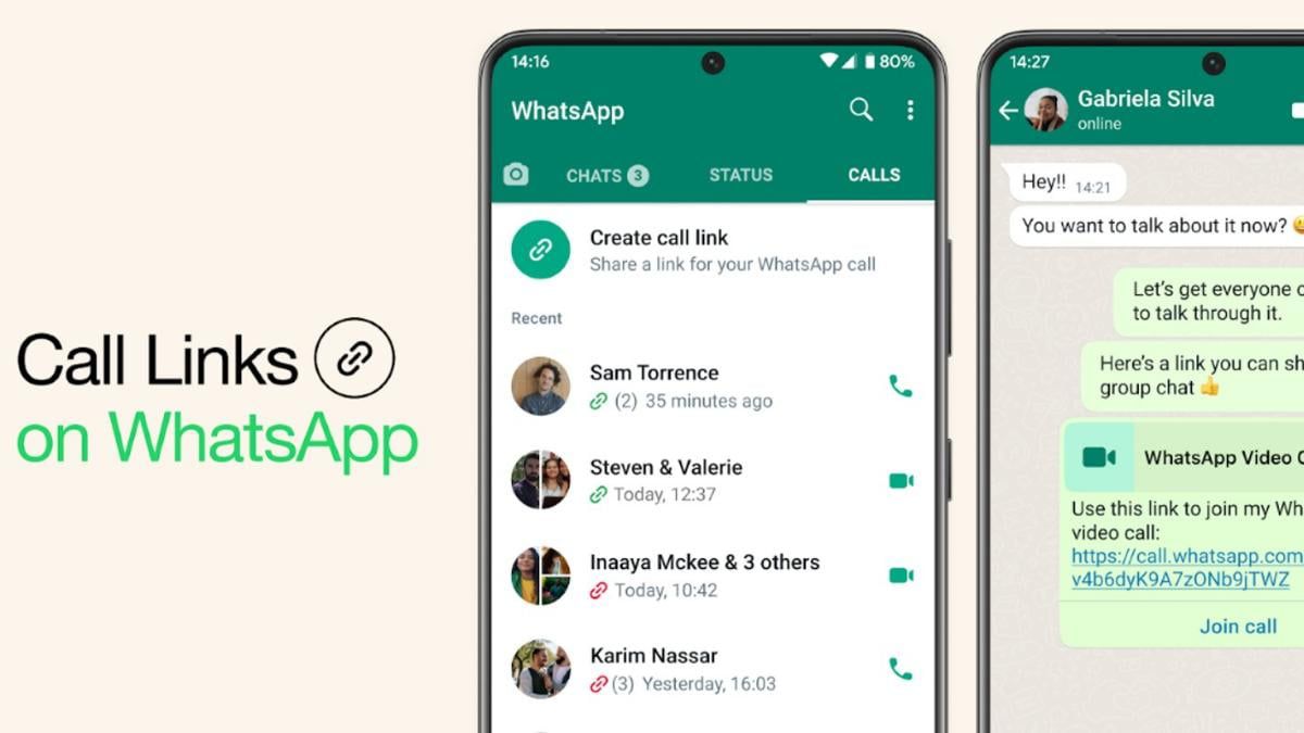 WhatsApp users will soon be able to join a call simply tipping a link