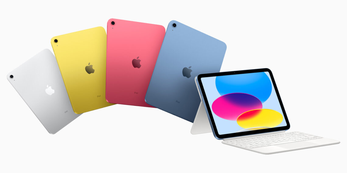 Apple has unveiled a newly redesigned iPad in four eye-catching colors