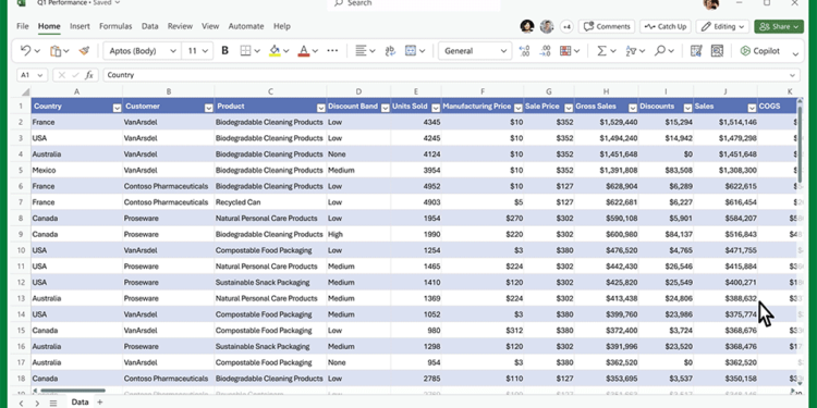 What can Microsoft Copilot do in Excel